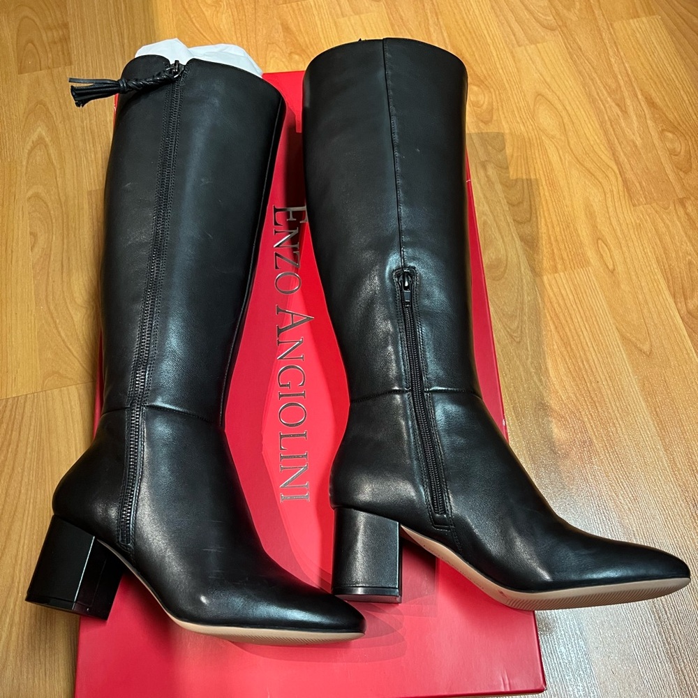 New in Box - Enzo Angiolini Leather Boots in Black (US 7)